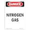 Signmission OSHA Danger Sign, 10" Height, Rigid Plastic, Nitrogen Gas, Portrait, V-2457 OS-DS-P-710-V-2457 - alternate 1